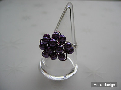 Lila silverring